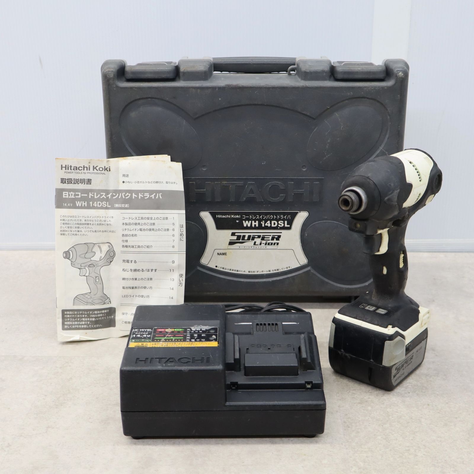 △USED |14.4V インパクトドライバー 白|HITACHI 日立 KOKI △USED |14.4V インパクトドライバー 白|HITACHI 日立 KOKI