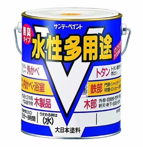 2営業日で発送 サンデーペイント ｻﾝﾃﾞｰ 水性多用途 茶 7L 23KA4