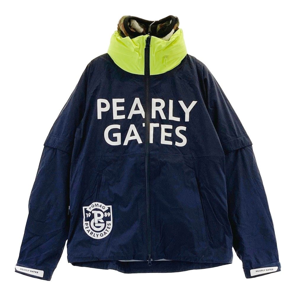 サイズ：0 PEARLY GATES パーリーゲイツ  インナー付 2WAY ジップジャケット ロゴ  ネイビー系 [240101383927] ゴルフウェア レディース ストスト