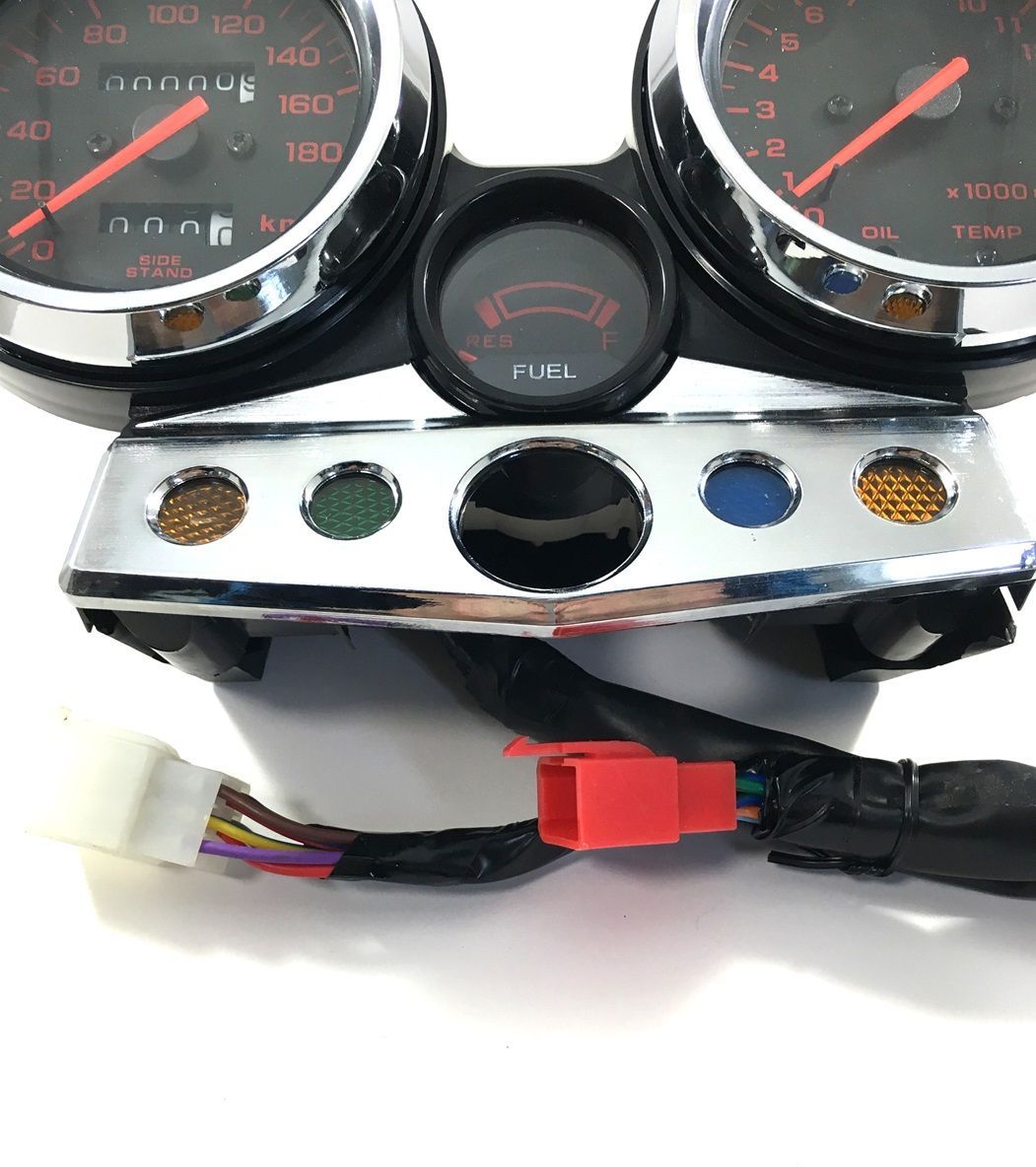 ホンダ CB400SF NC31 メーター ユニット 中期 95年 ～ 98年 カスタム スピードメーター タコメーター レッド 社外品