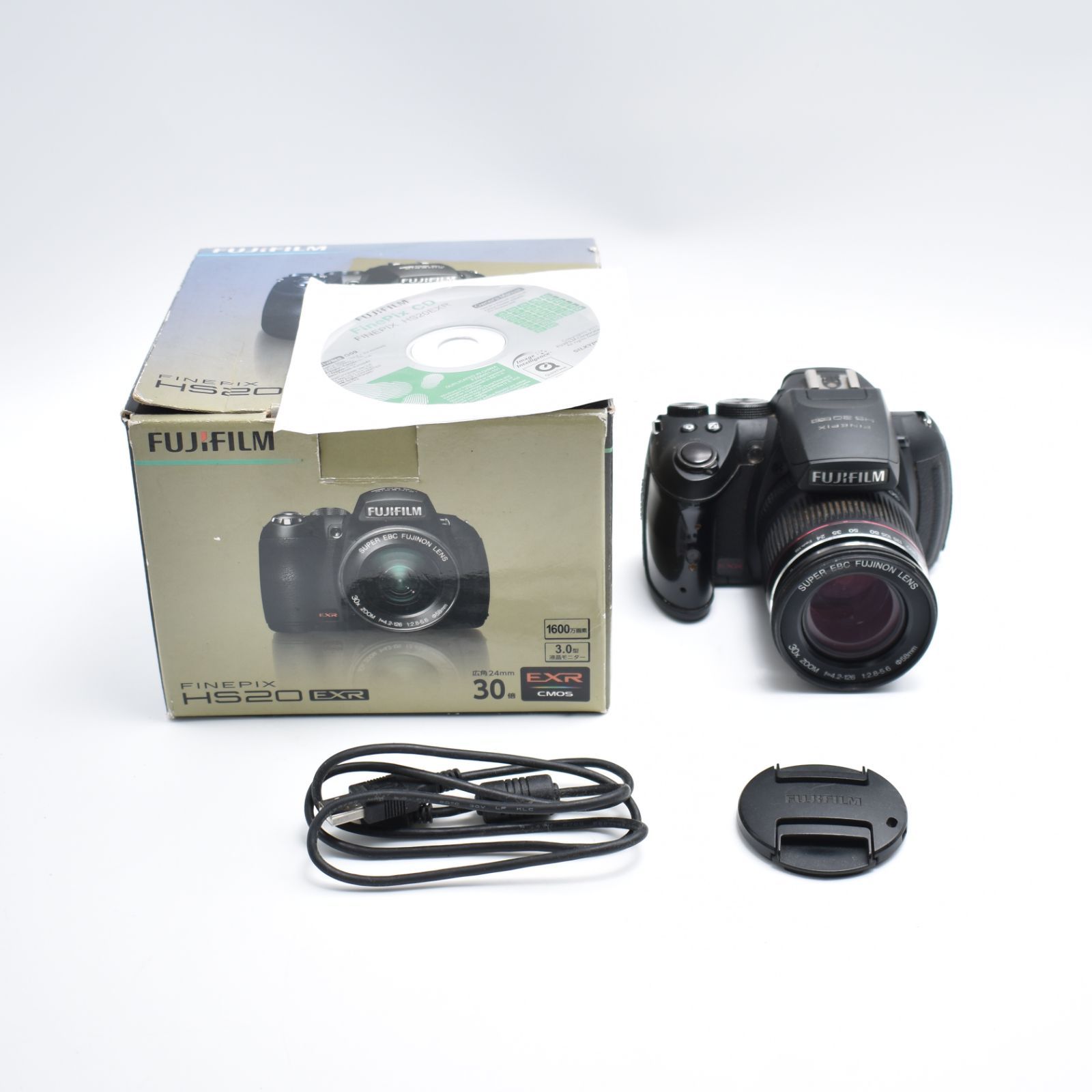 B 9324 FUJIFILM デジタルカメラ FinePix HS20EXR ブラック F FX-HS20EXR 1600万画素 EXR CMOSセンサー 広角24mm 光学30倍 3型クリア液晶