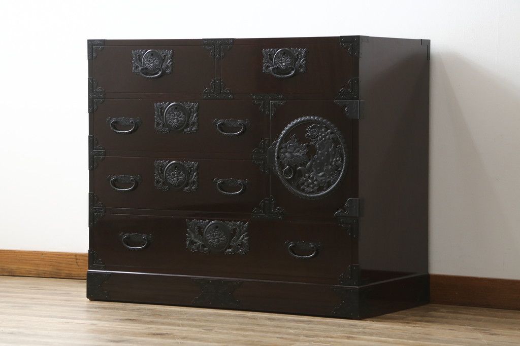 松本民芸家具】高級ミズメザクラ【G-1型】食器棚・飾り棚