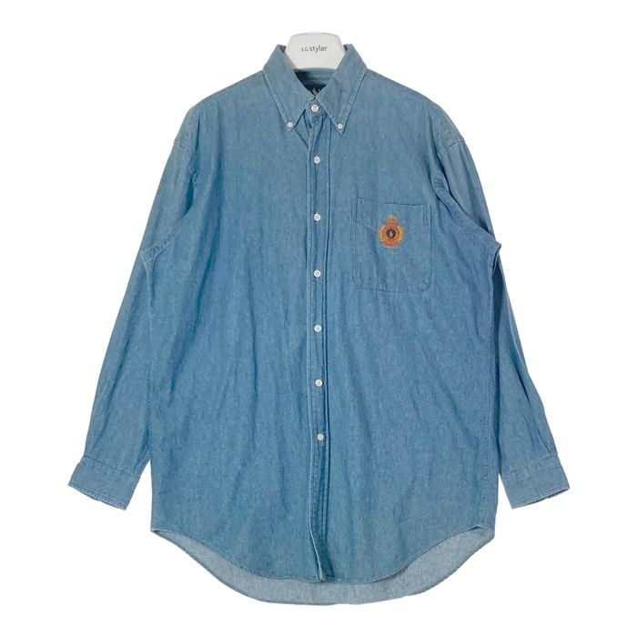 POLO RALPH LAUREN　ポロラルフローレン　デニムシャツ　30周年 ☆Polo Ralph Lauren ポロラルフローレン 30周年記念刺繍 ボタンダウン