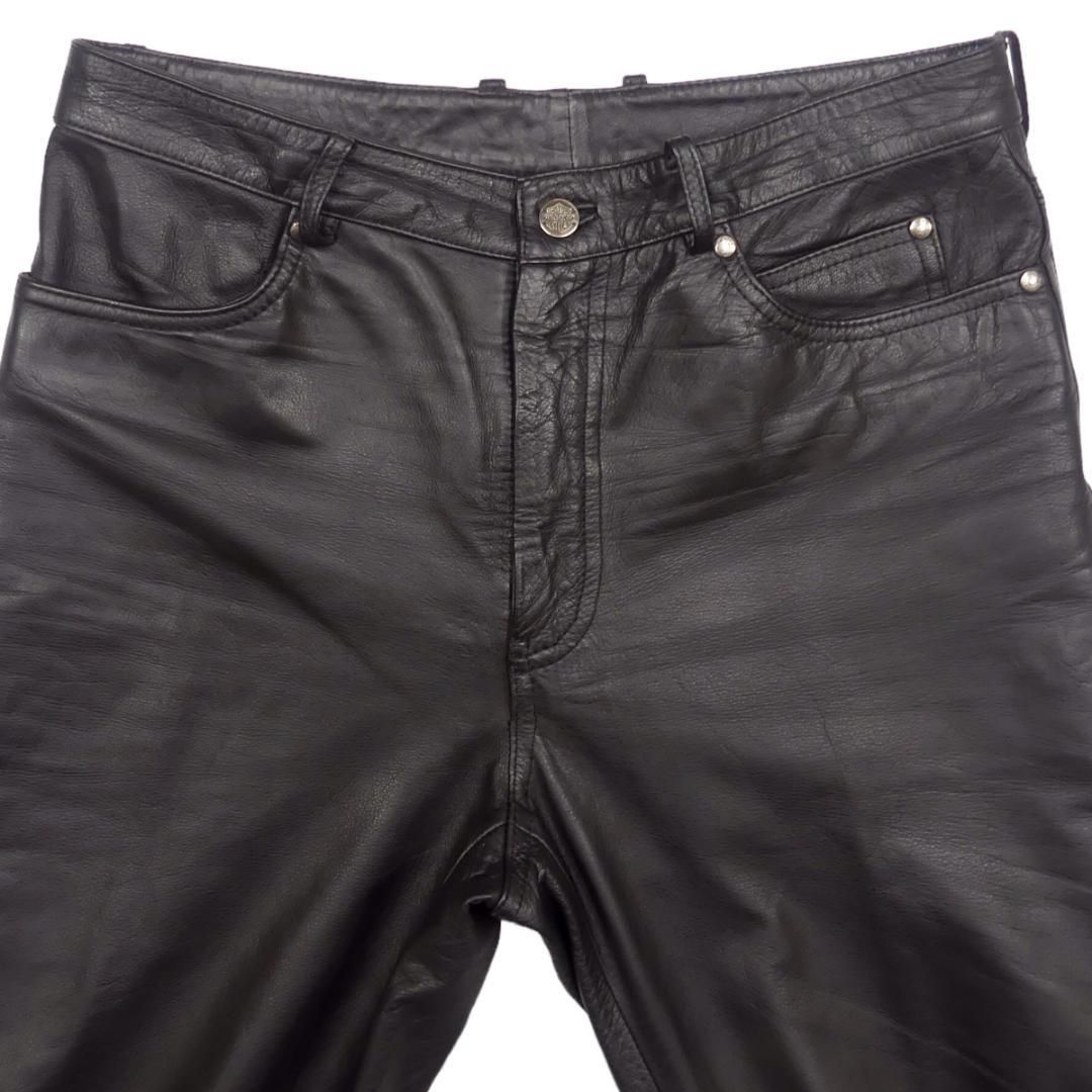 HARLEY DAVIDSON ハーレーダビッドソン レザーパンツ 黒NS260 HARLEY DAVIDSON ハーレーダビッドソン レザーパンツ 黒NS260 - メルカリ