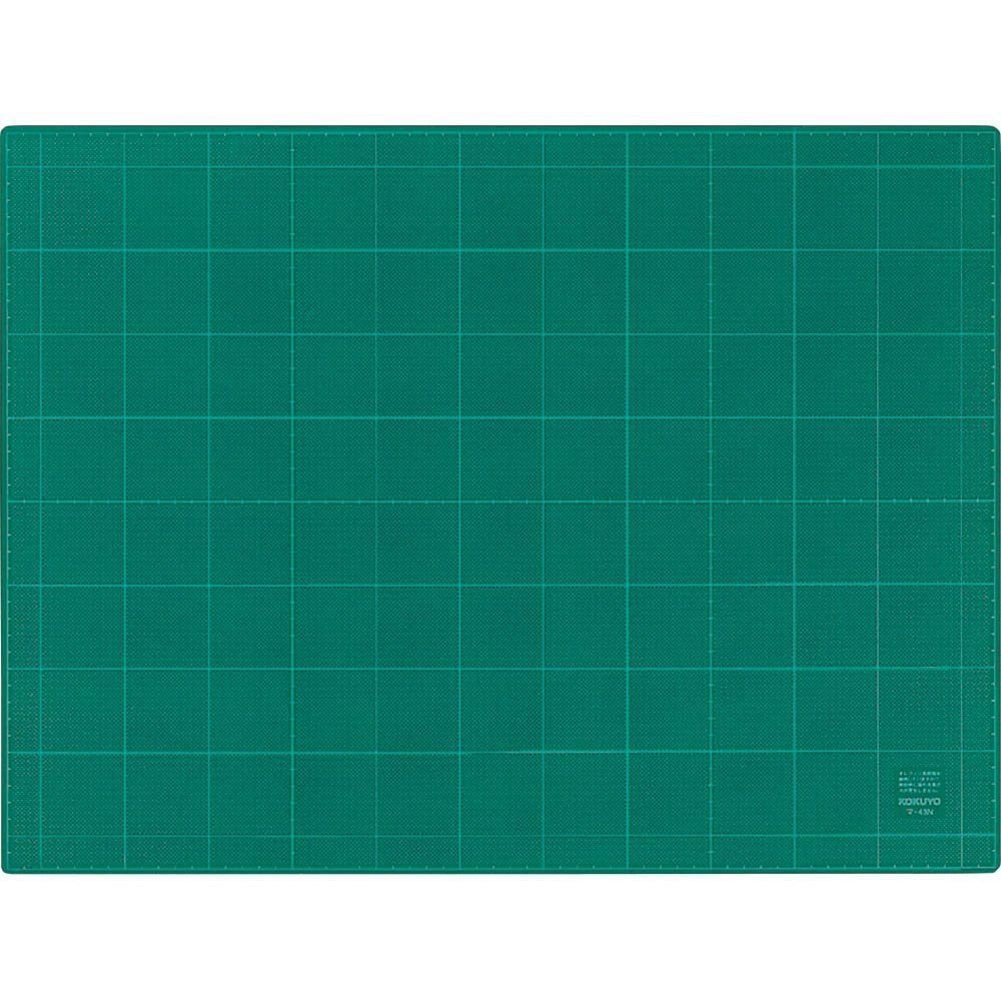 在庫 コクヨ カッターマット 3mm厚 グリーン 両面 方眼罫 450×600mm マ-43N