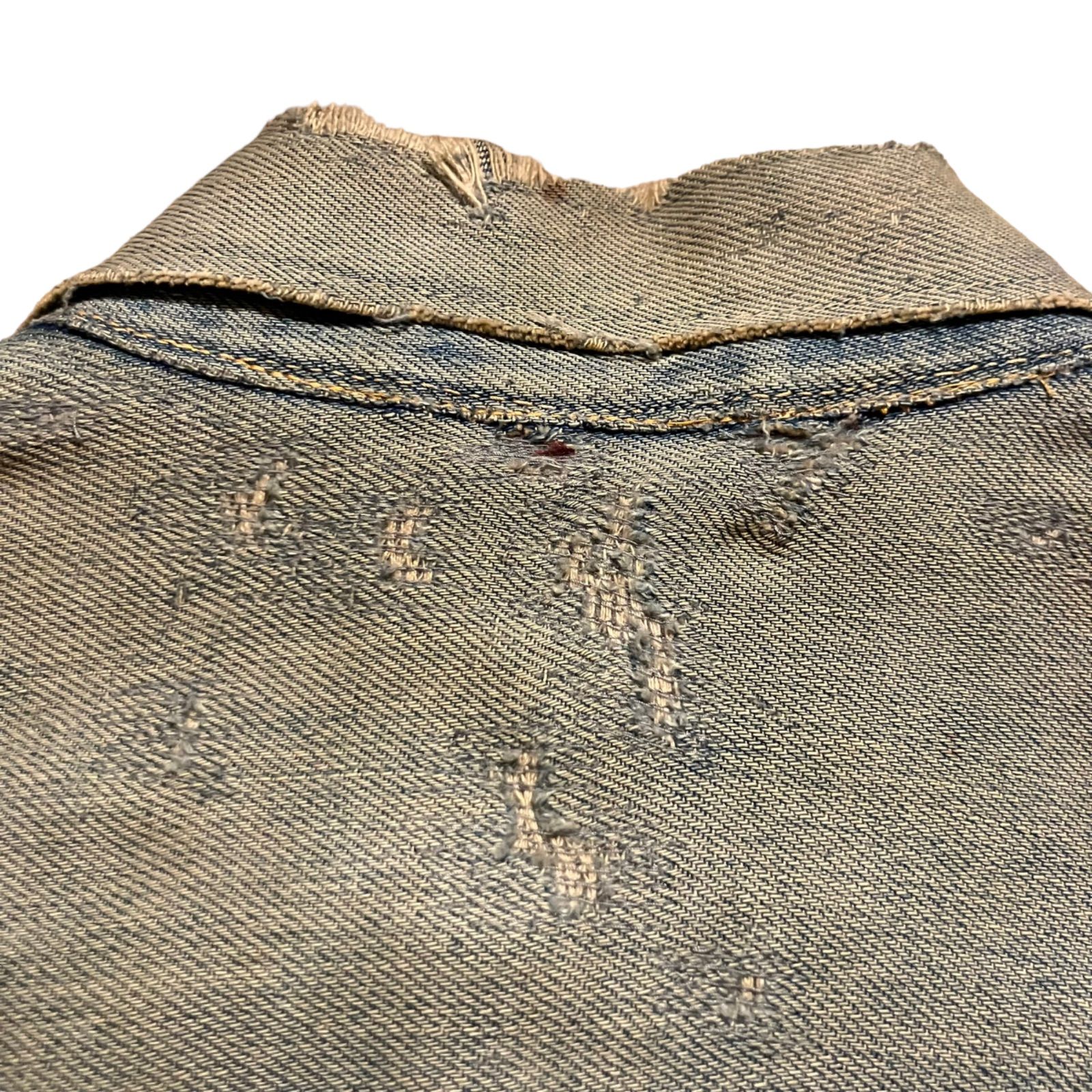 【Montgomery Ward Powr House】60s 101 Denim Zipup Jacket "Damage & Repair"