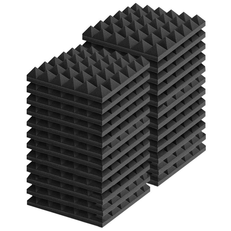 吸音材 防音材 ウレタン 24枚セット 30*30cm 厚さ5cm ピラミッド 壁 難燃 無害 吸音対策 JANRI shop メルカリ
