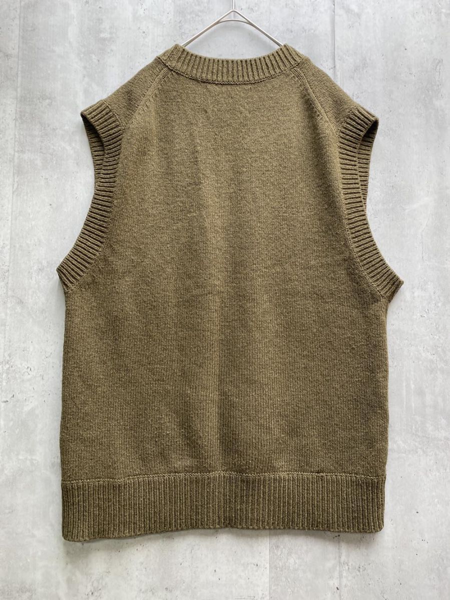 ★ 23AW Margaret Howell コットンウール ニットベスト MARGARET HOWELL（マーガレットハウエル）の「WOOL COTTON