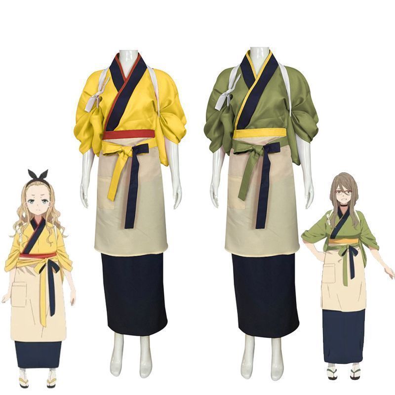 中原ミズキ|クルミ コスプレ衣装 浴衣 着物 和服 リコリス?リコイル キャラ 店員服 作業服 リコリス?リコイ-A