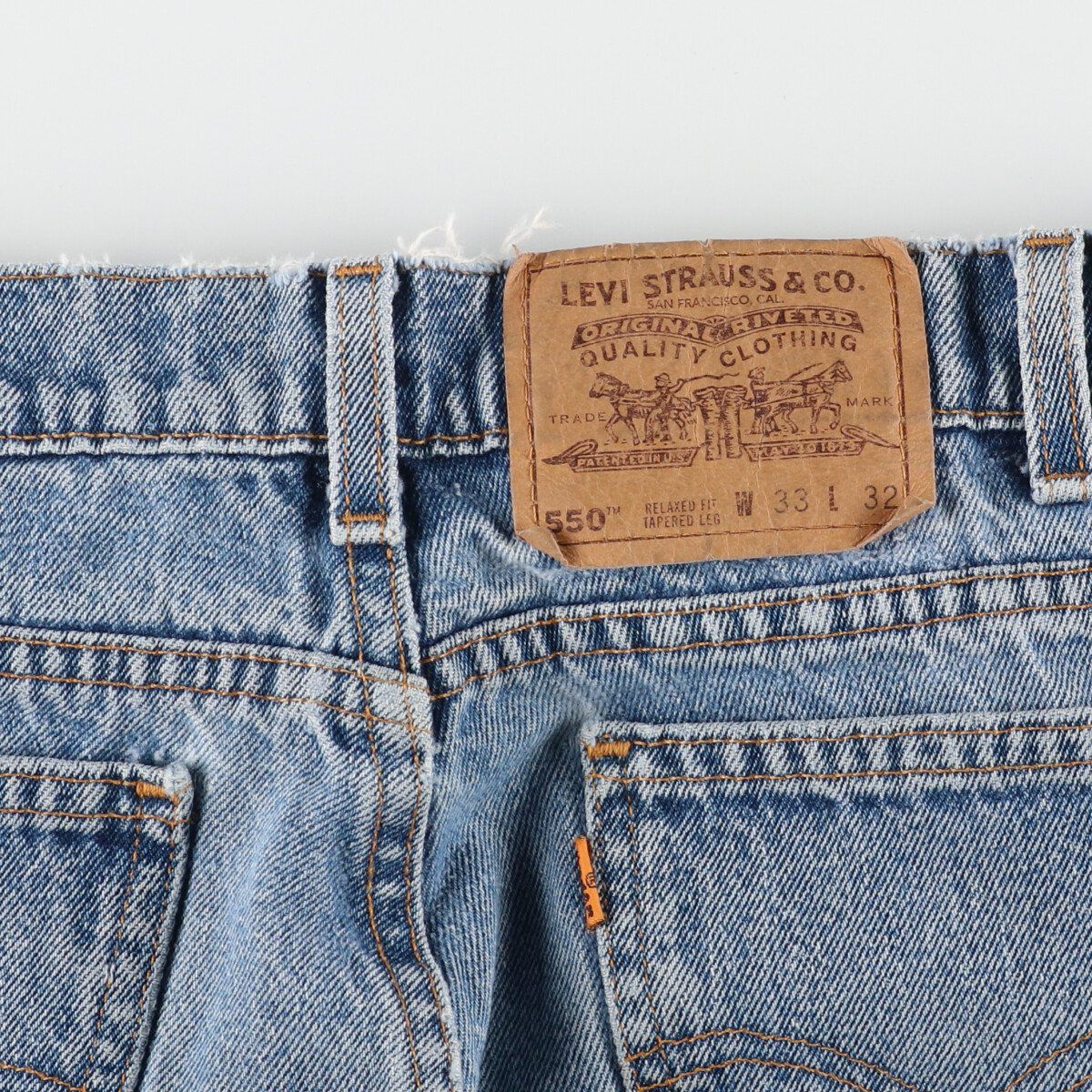 古着 90年代 リーバイス Levi's 550 オレンジタブ テーパードデニムパンツ USA製 メンズw32 ヴィンテージ/eaa364594