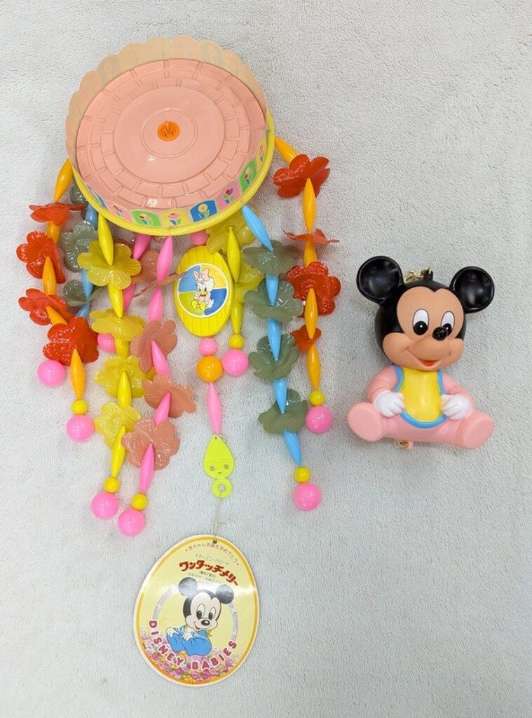 ディズニーベビー ワンタッチメリー  No.D-504 ■■即決ディズニーベビー ワンタッチメリー D-504 　(セルロイド アンティーク 昭和レトロ　希少 レア) 　楠原工業 オルゴール