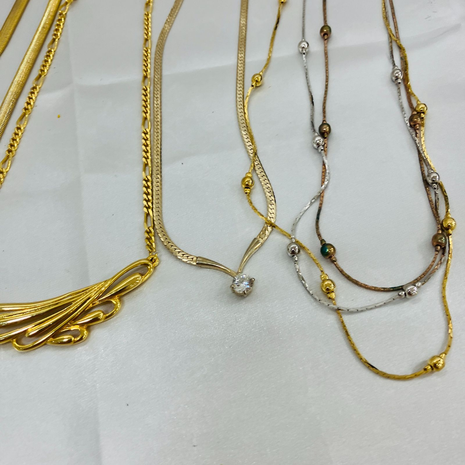 伝統的インディアンゴールドメッキネックレスセット A【ネックレス】金メッキ ゴールドメッキ お洒落 - メルカリ