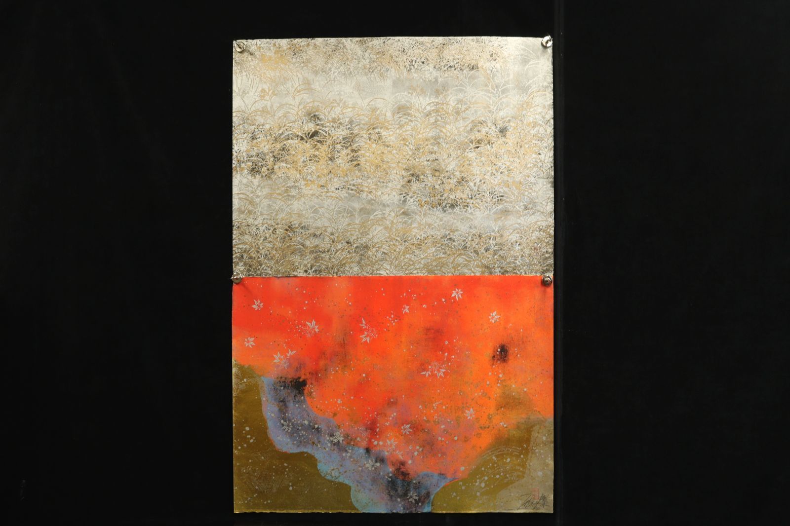 SI 今井俊満「花鳥風月」シルクスクリーン E.A. 4枚纏めて古美術 楾