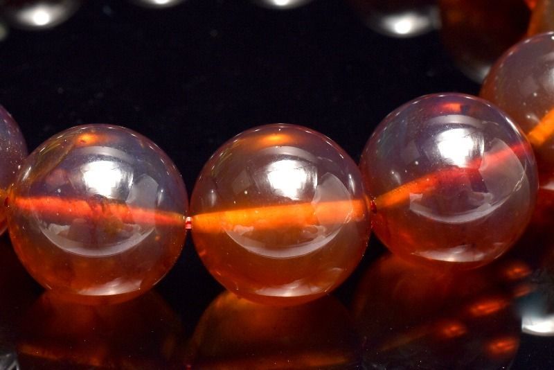 １点物 ミャンマー産 レッドブルーアンバー 13mm ブレスレット パワーストーン 天然石 _MA8762