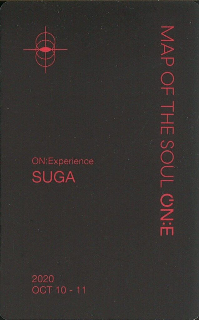 MAP OF SOUL ON:E トレカ　シュガ BTS MAP OF THE SOUL ON:E トレカ SUGA ユンギ - メルカリ
