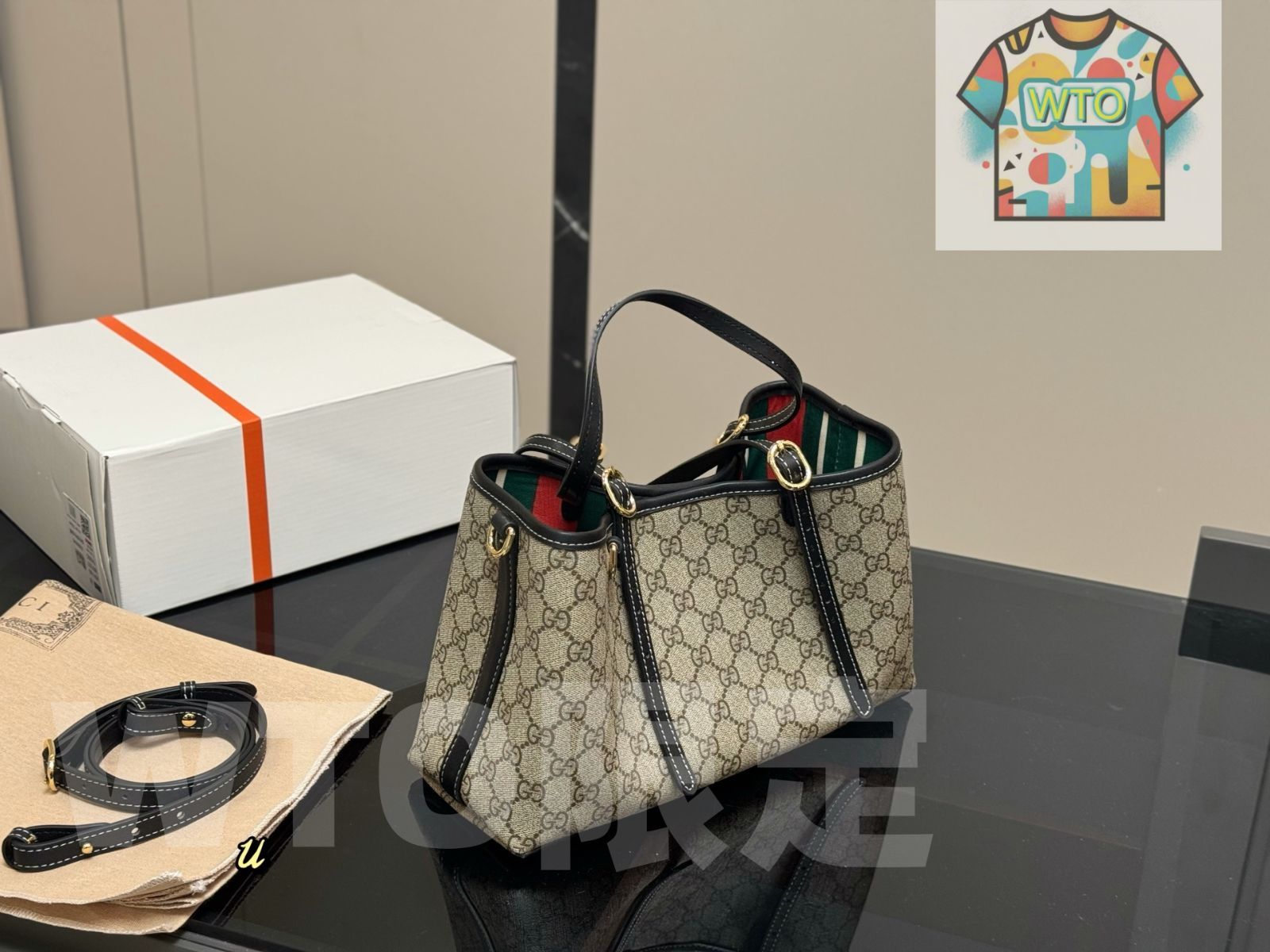 グッチ　トートバッグ 今日WTO】Gucci GG Tote Bag - ジージー トートバッグ