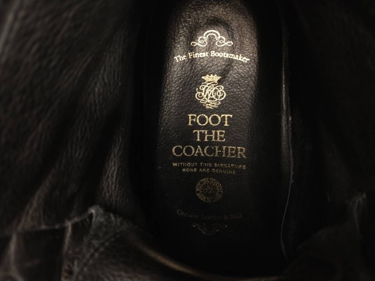 FOOT THE COACHER フットザコーチャー BROGUE COMMAND BOOTS