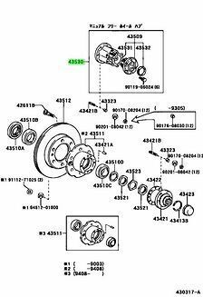 トヨタ ランドクルーザー 70 ホイール ハブ LAND CRUISER 70 Hub Free