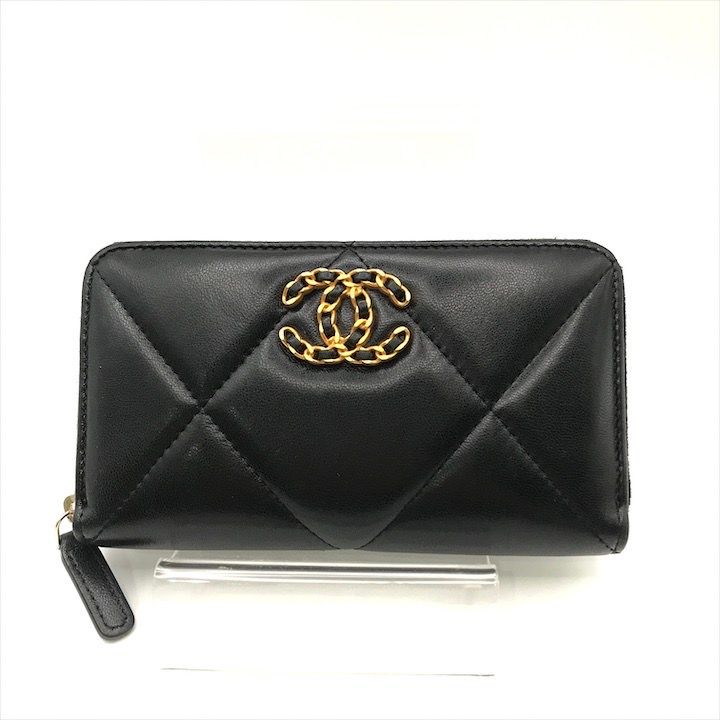 超美品 CHANEL シャネル ココマーク ラウンドファスナー 財布