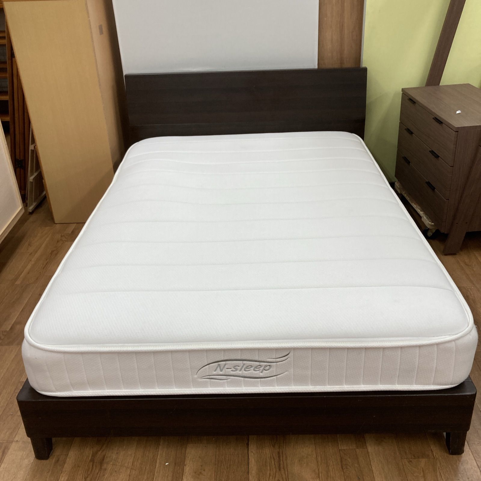 名古屋市近郊送料設置無料 S249 NITORI ニトリ ダブルベッド Nスリープ 幅145cm ヨゴレ有