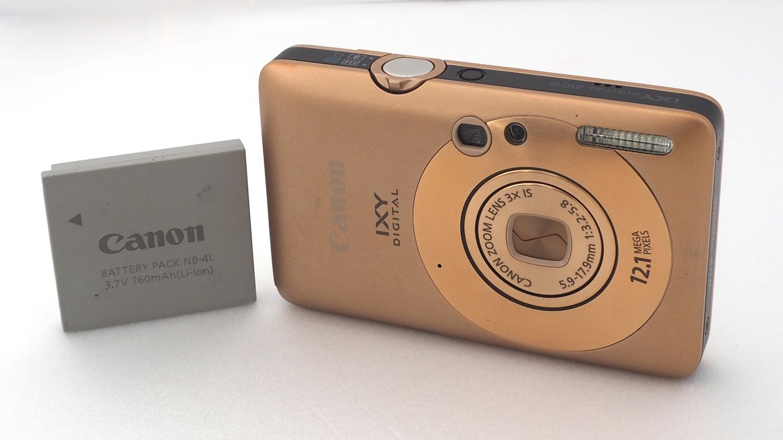 Canon IXY DIGITAL 210 IS ｺﾞｰﾙﾄﾞ *ZC2EX - メルカリ