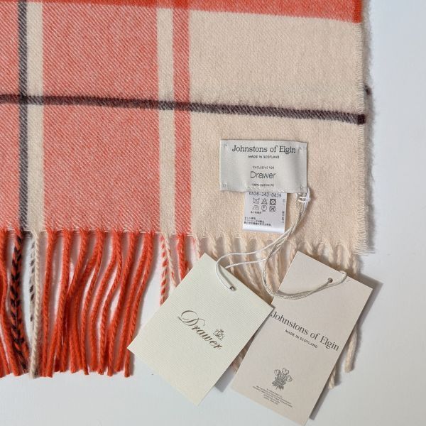 Drawer Jonstonsストール 新品 Drawer 別注】ジョンストンズ Johnstons 大判ストール