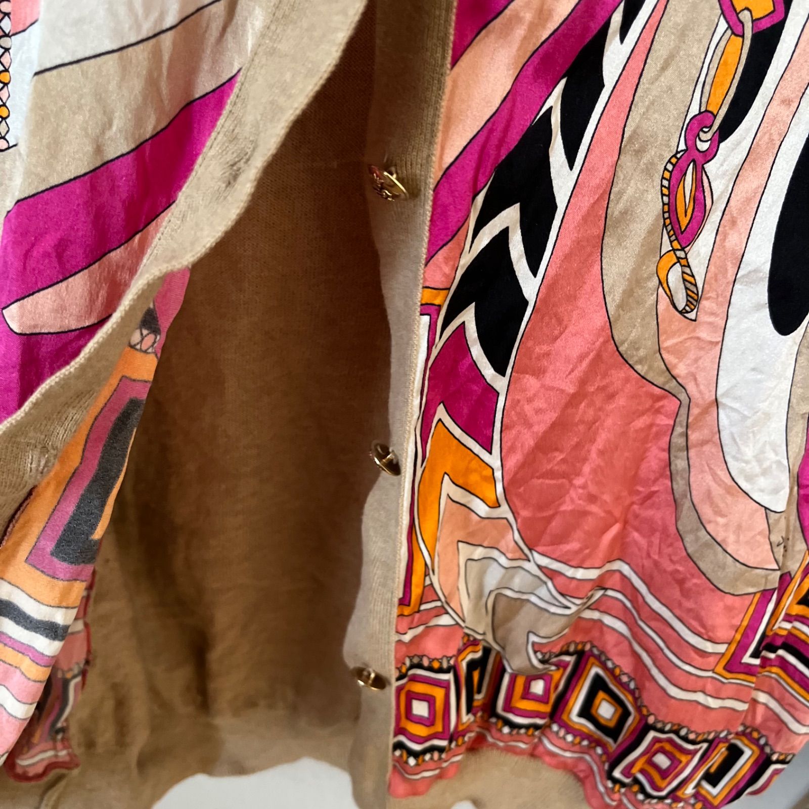 z856 EMILIO PUCCI エミリオプッチ ニット カーディガン シルク