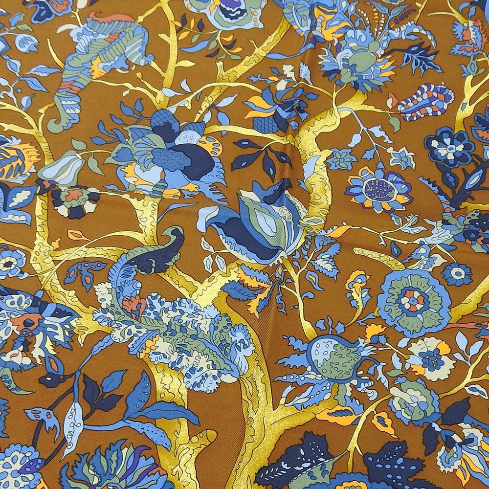 エルメス（HERMES）カレfantasies indiennes ブラウン系