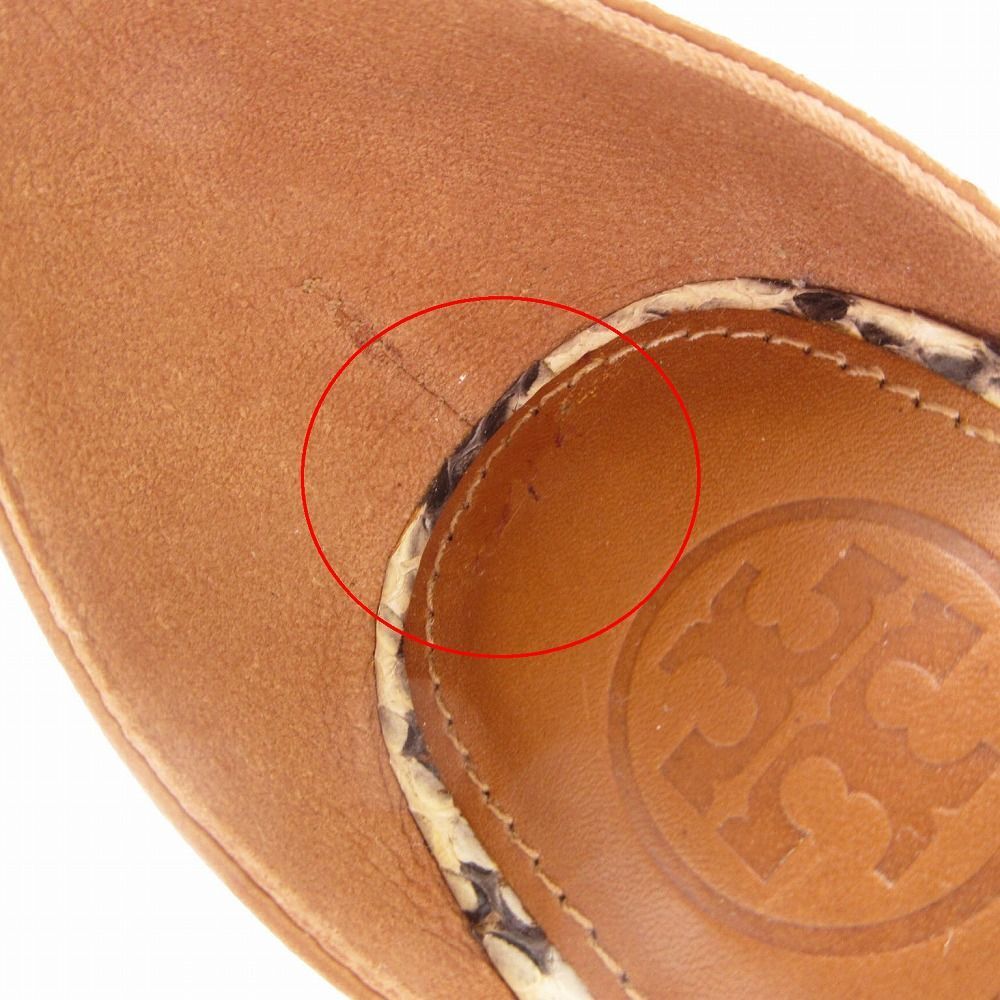 TORY BURCH トリーバーチ パイソン レザー サンダル アンクル