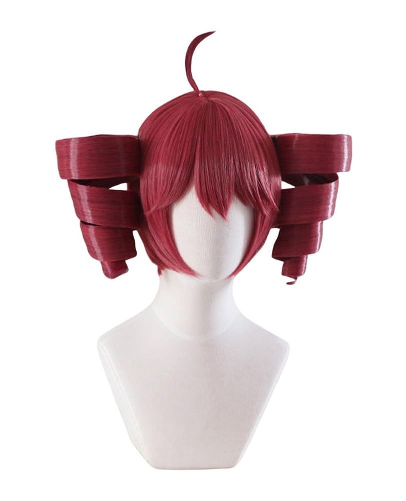 新商品 前髪 クリップ付きのツインテール 耐熱 艶がいい かつら wig 仮装用 人気 コスプレウィッグ かわいい 自然 小顔効果 かさねてと 文化祭 ハロウィン 夏祭り 重音テト ネットと櫛付き 3色 深紅色