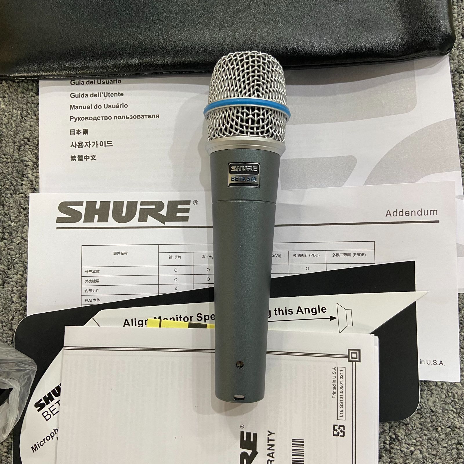 ! ダイナミックマイク SHURE シュアー BETA57A