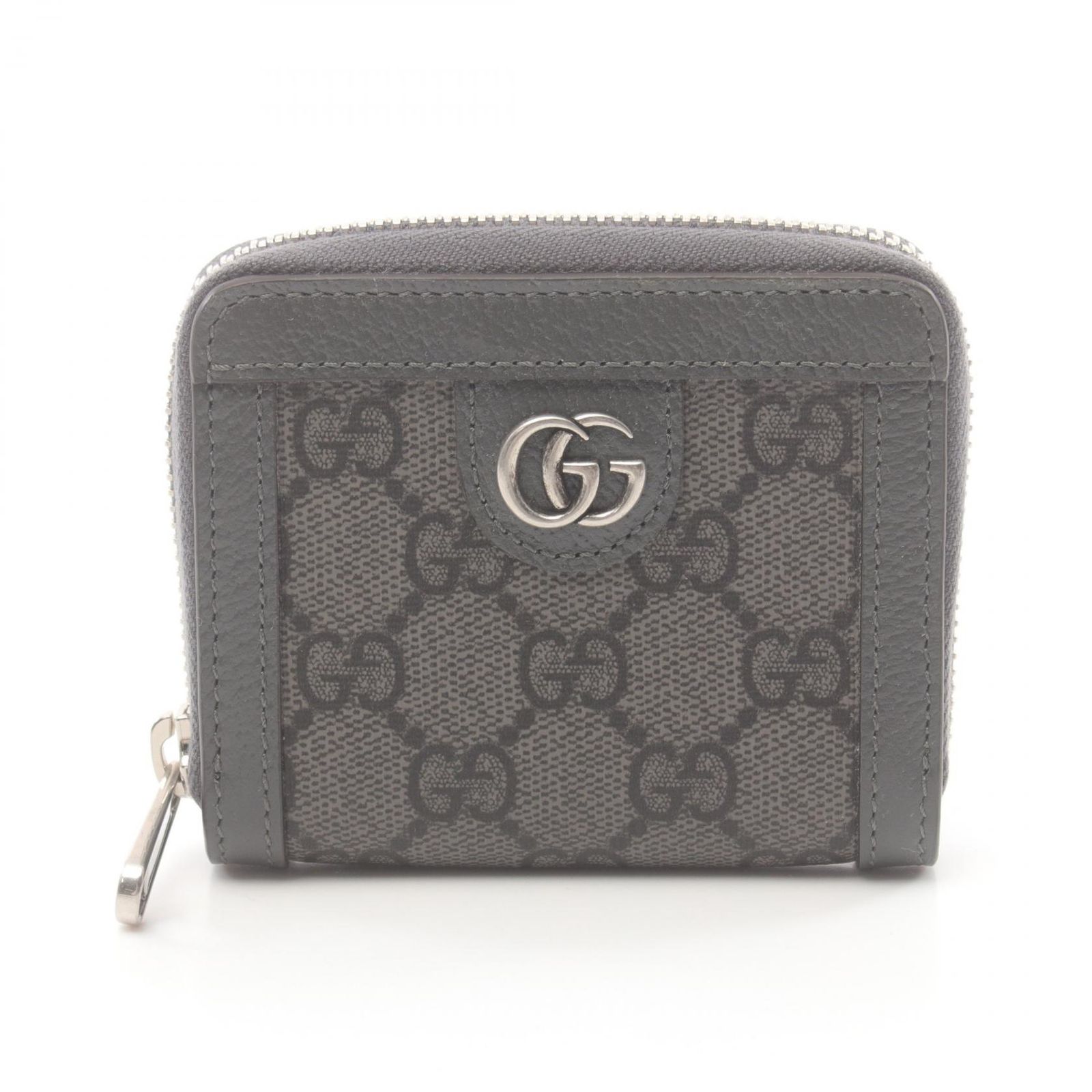 グッチ GUCCI ラウンド財布 オフィディア GGスプリーム 791744UULBN1244 ブラック|グレー PVCコーティングキャンバス レザー ラウンド コインケース メンズ
