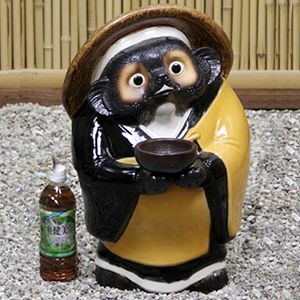 信楽焼 お坊さん狸(鉄鉢・小) 信楽焼たぬき縁起物タヌキ 陶器