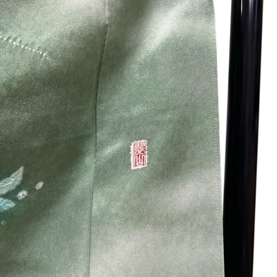 桐屋翠山工房 銀通し 辻ヶ花 ぼかし 訪問着 着物 041a p - メルカリ