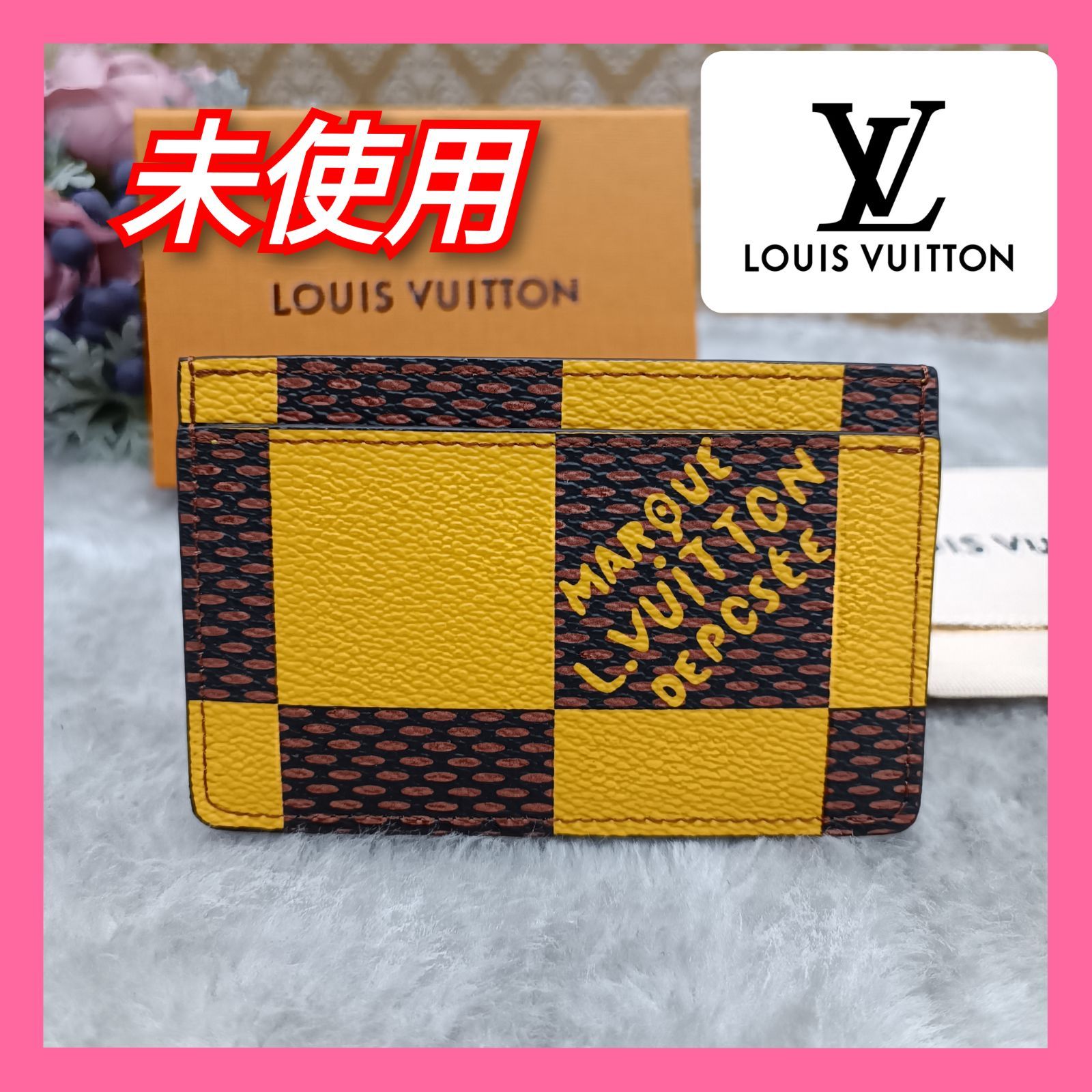 LOUISVUITTON 》 ☆未使用☆ ルイヴィトン ダミエ ポルト カルト・サーンプル N40615 ジョーヌマット  2024春夏メンズコレクション カードケース BOX付 ユニセックス 保存袋付 送料無料・匿名配送・最短即日発送いたします！ 512 - メルカリ