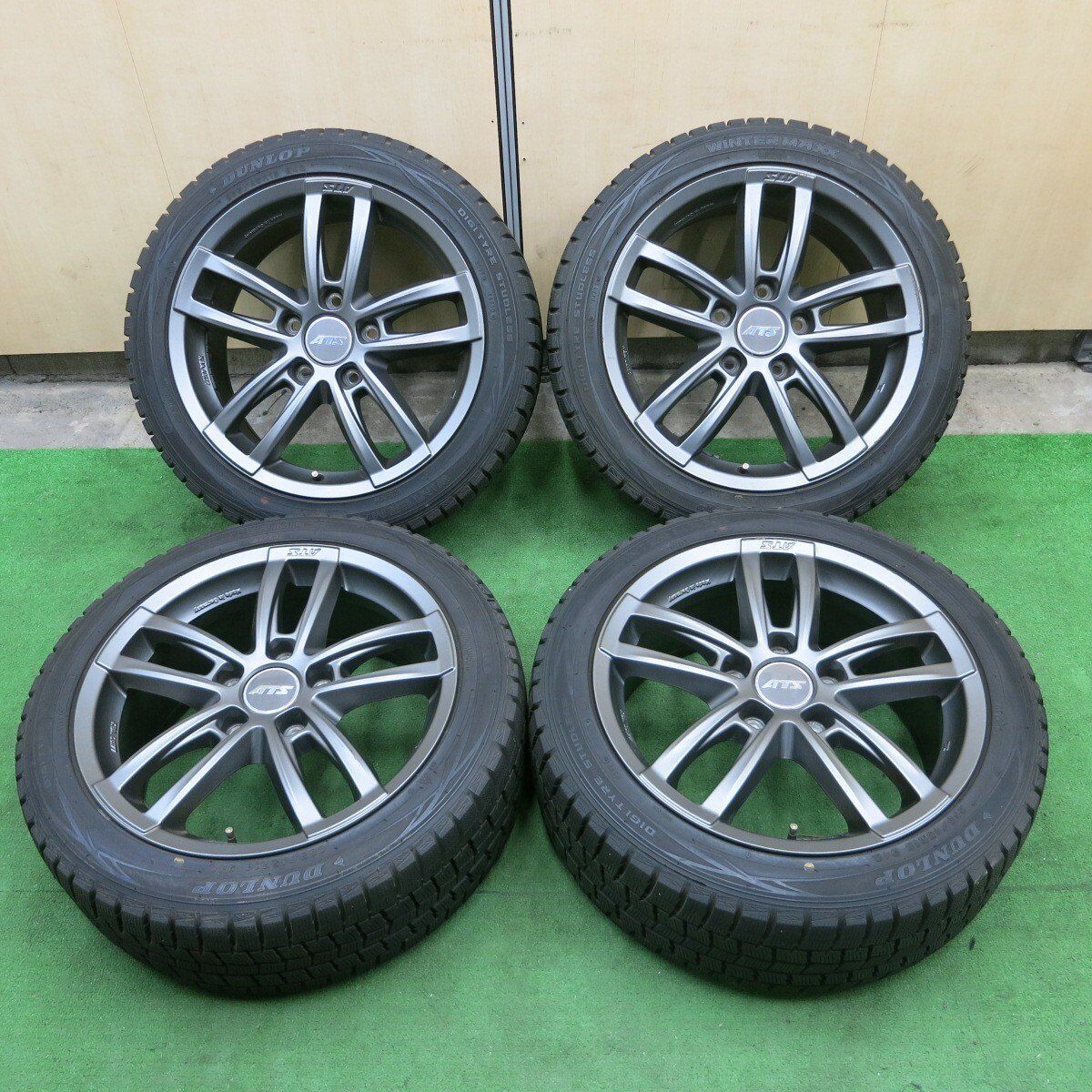バリ溝！9分☆ポルシェ 等 ATS 235/45R18 スタッドレス ダンロップ 