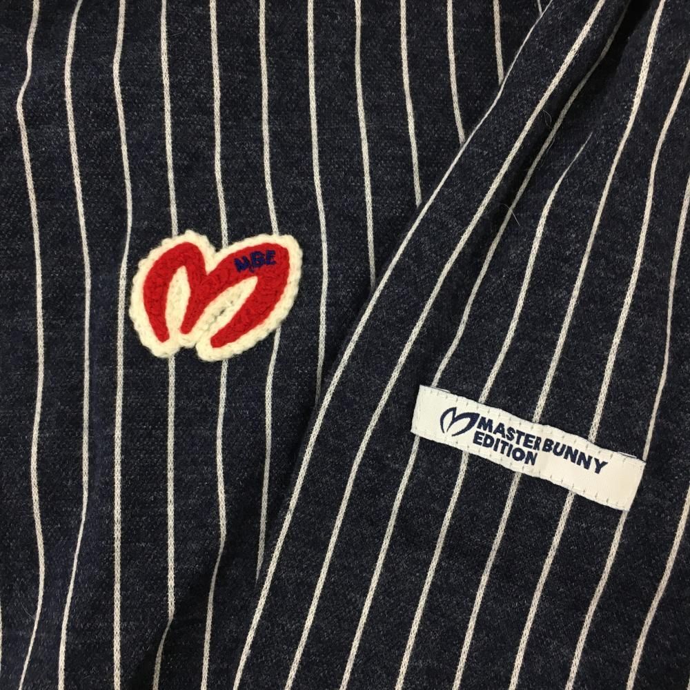 MASTER BUNNY EDITION ストライプニットパーカー 美品！マスターバニーエディション レディース ストライプパーカー 美