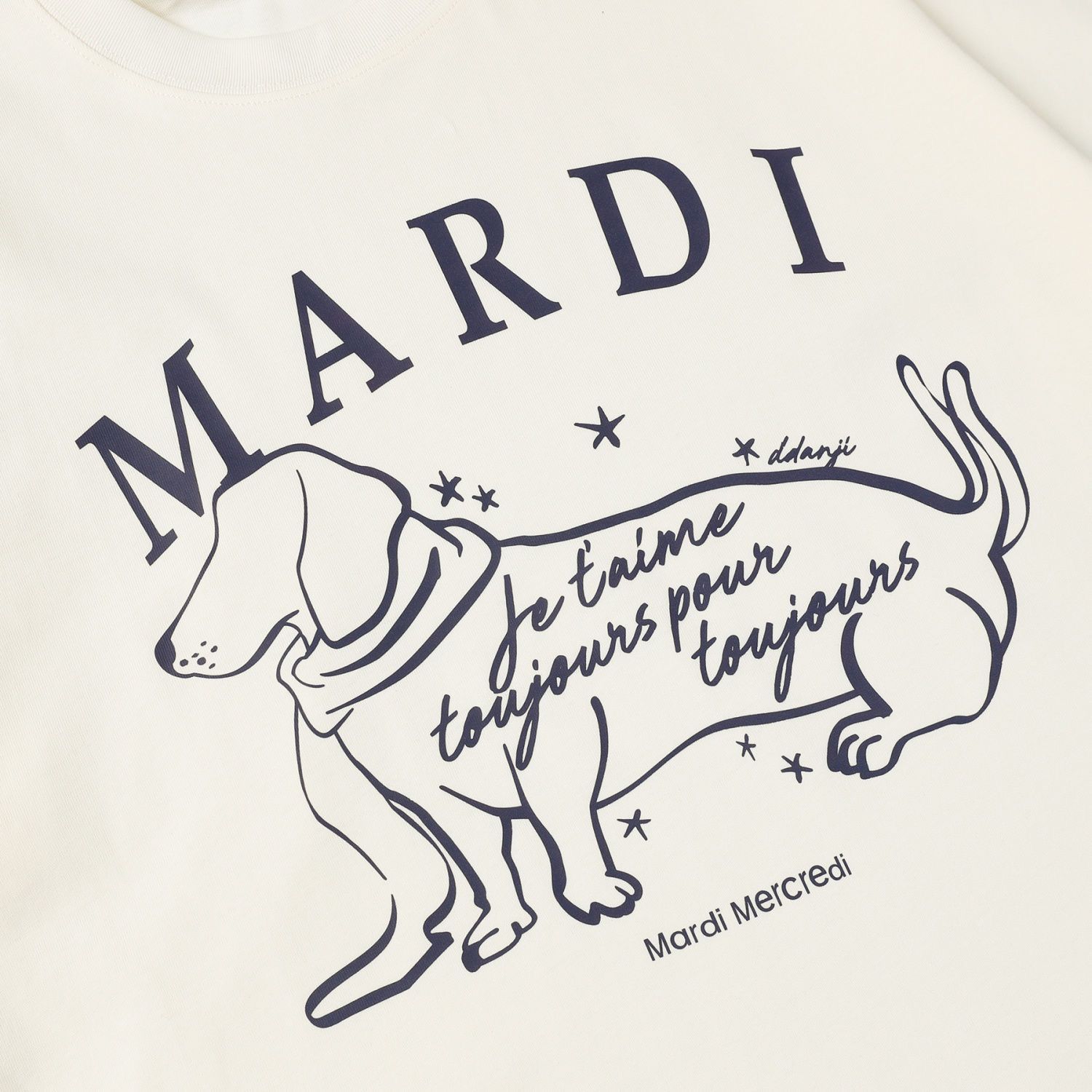 Mardi Mercredi マルディメクルデ 半袖Tシャツ FLOWERMARDI short