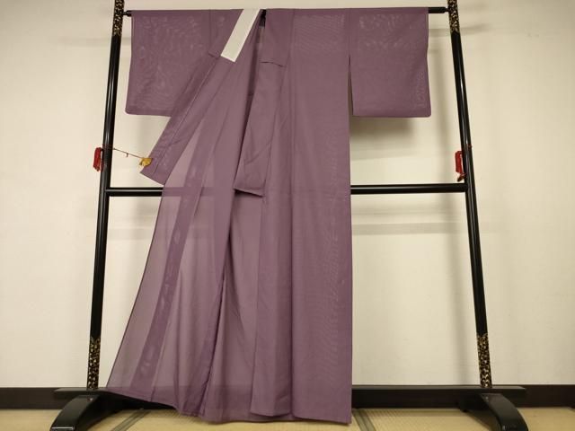 梅鼠色 洗える着物