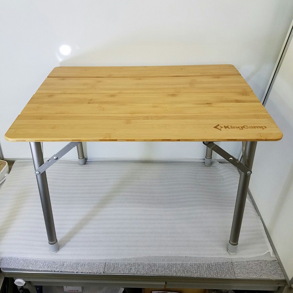 アウトドアテーブル KingCamp キングキャンプ フォールディングバンブーテーブルS 65x50 KC3955 キャンプテーブル 折り畳みテーブル ローテーブル