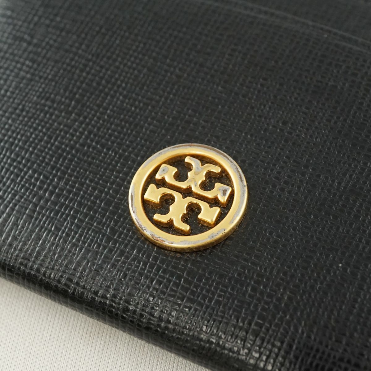 TORY BURCH トリーバーチ カードケース USED品 ROBINSON ロビンソン ロゴ ブラック コンパクト 薄型 ブランド X5895