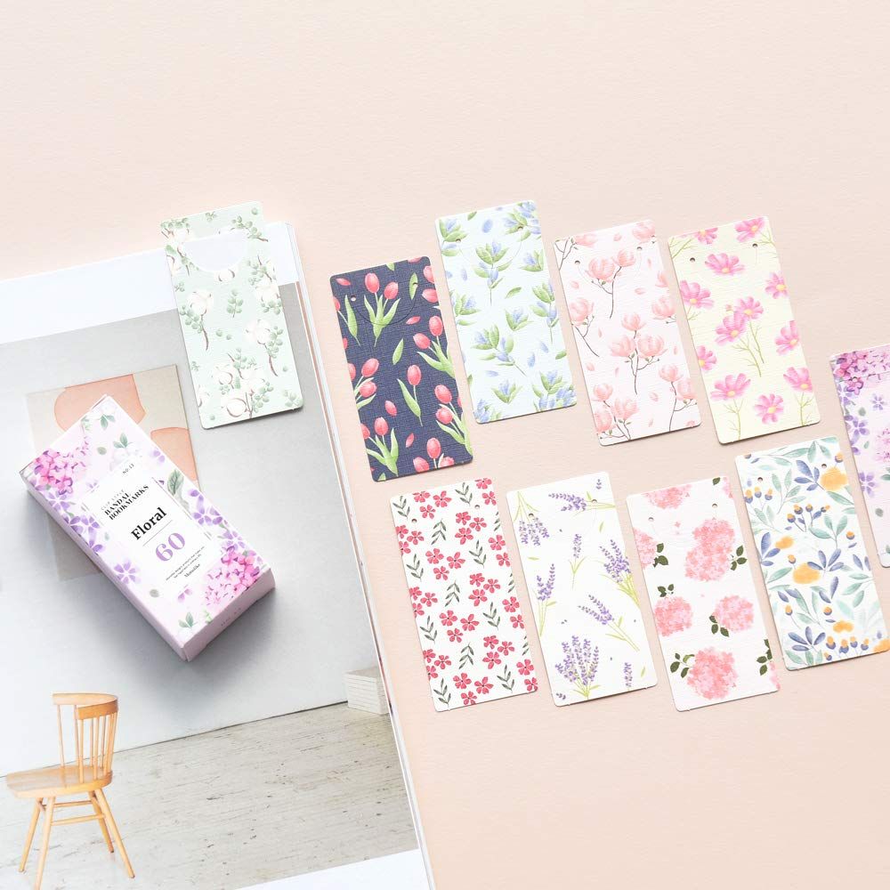 モノライク 半月 ブックマーク フローラル ザ フラワー Bandal Bookmarks Floral The Flower 120 Pieces