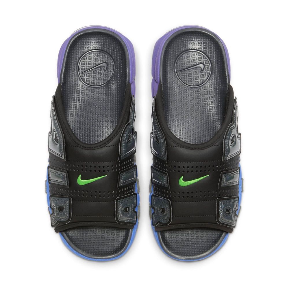 新品未使用品 Nike Air More Uptempo Slide BLACK/GREEN STRIKE