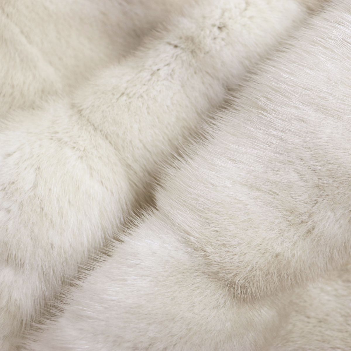美品▽EMBA エンバ MINK サファイアミンク 房付き 裏地ロゴ柄 本