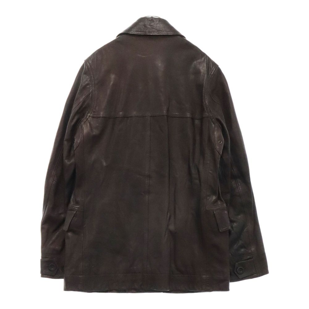 Timberland (ティンバーランド) レザー バイカージャケット ダーク