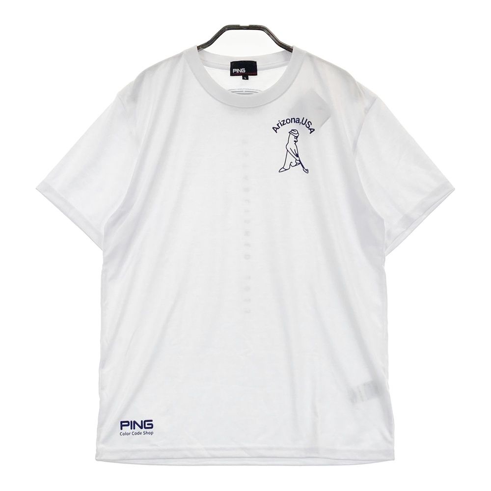 サイズ L PING ピン 2025年モデル 半袖Tシャツ ホワイト系 240101529177 ゴルフウェア メンズ ストスト
