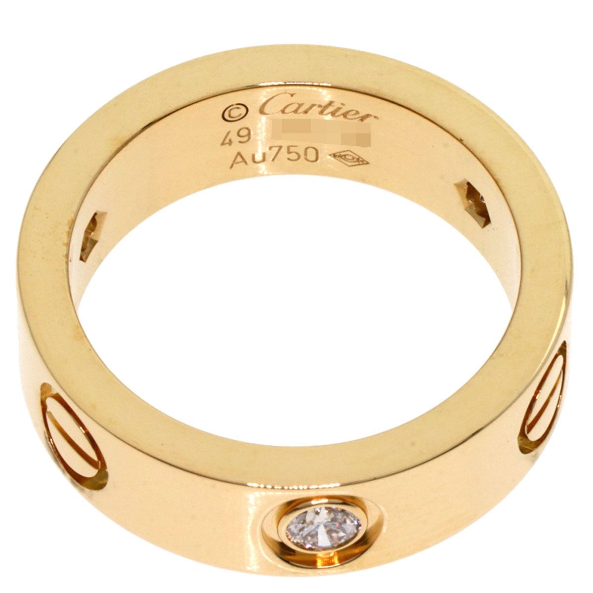 Cartier カルティエ ラブリング SM Au750 K18YG 約9号 CARTIER