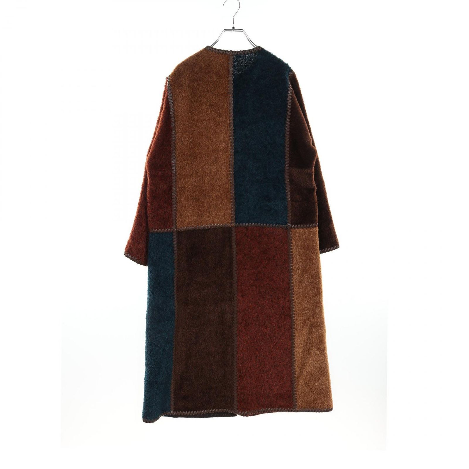 エトロ ETRO その他コート パッチワーク ウール レザー コート