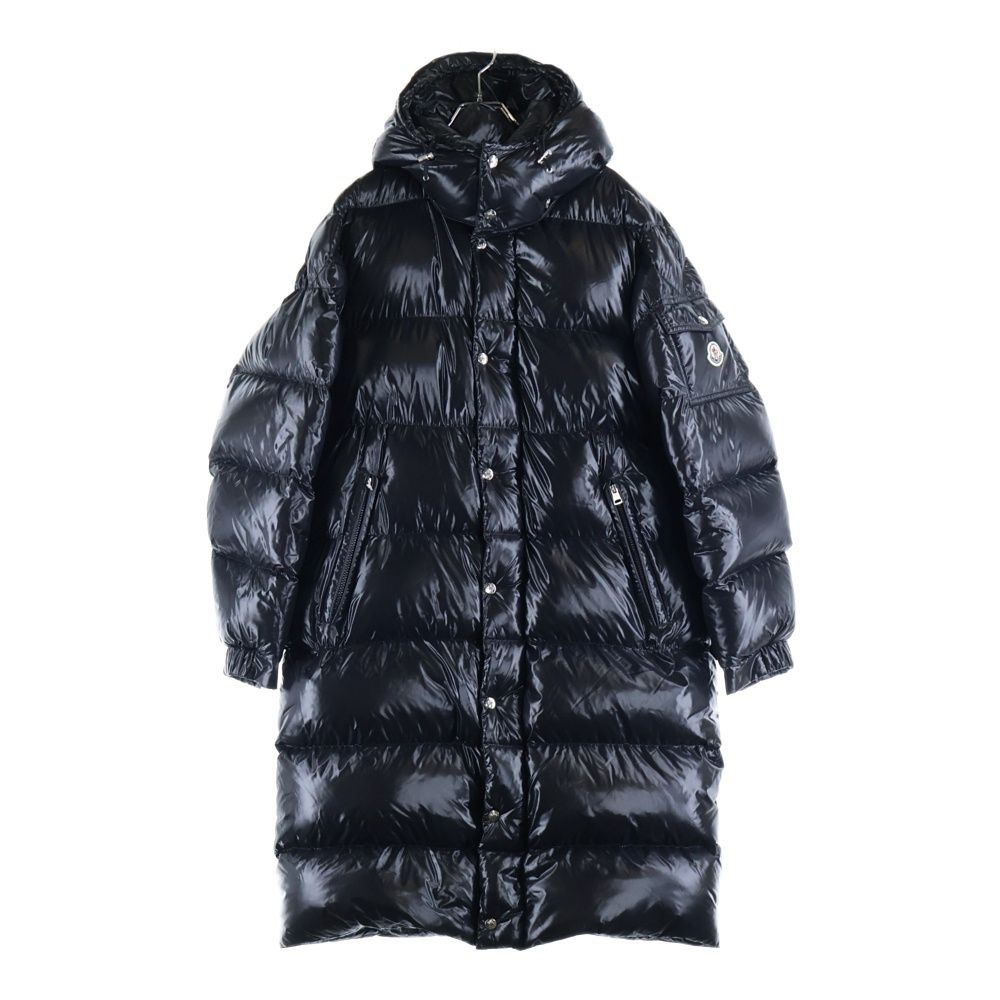MONCLER モンクレール 19AW HANOVERIAN GIUBBOTTO ハノーヴェリアン ジュボット ロゴワッペン ナイロン ロングダウンジャケット ブラック E20914236105 C0081