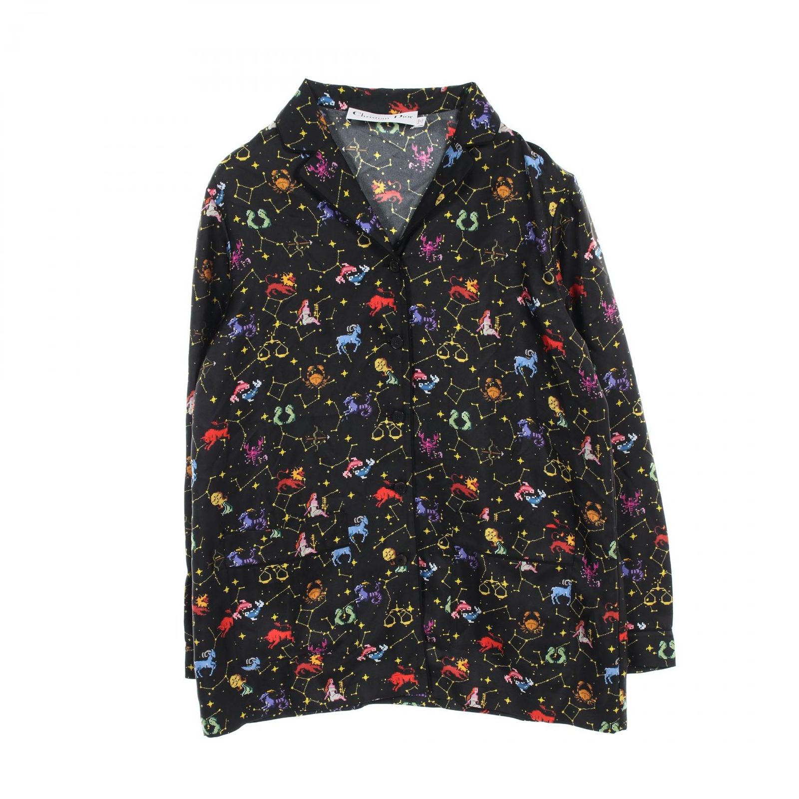 クリスチャンディオール Christian Dior その他トップス ゾディアックピクセル 241V33A6633 シルク シャツ レディース Used A